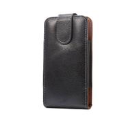 DFV mobile - Funda de Cinturon con Clip Giratorio 360º Piel Autentica y Cierre Magnético para Motorola Moto G200 5G (2021) - Negra