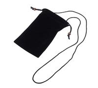 DFV Mobile - Funda de Tela en Paño Suave con Cierre por Lazo y Colgante de Cuello para EXPLAY Power Bank - Negra