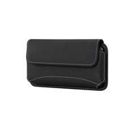 DFV mobile - Funda horizontal de cinturón en nylon Oxford con cierre autoadherente para Redmi K50 Gaming (2022) - Negra