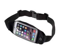 DFV Mobile - Funda Reflectante con Pantalla Táctil Impermeable Riñonera Deportiva para Correr y Andar Senderismo Running para Samsung Galaxy Xcover 4 2017 - Negra