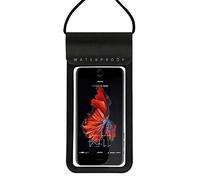 DFV Mobile - Funda Sumergible Impermeable Playa Piscina Kayak Buceo Natación Pesca para Xiaomi Redmi Note 7 (2019) - Negra