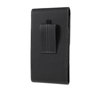 DFV mobile - Funda vertical de cinturón con trabilla y mosquetón en tejido y piel sintética para Motorola Moto G60S (2021) - Negra