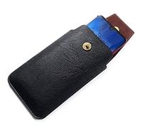 DFV mobile - Leather Cover Vertical Belt Case with Magnetic Closure para Nothing Phone (2) (2023) - Black