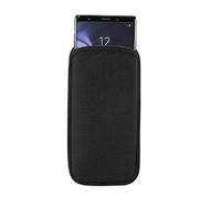 DFV mobile - Neoprene Sock Sleeve Case para Smartphone Soft Shockproof Scratch Resistant Washable Hygienic Slim Slide-In Protection para Huawei Mate 80 Pro (2025) - Black