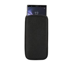DFV mobile - Neoprene Sock Sleeve Case para Smartphone Soft Shockproof Scratch Resistant Washable Hygienic Slim Slide-In Protection para Vivo Y19s (2024) - Black