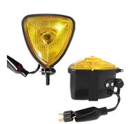 Dfvajwc Auxiliar para Moto Faros Delanteros Triangulares Retro Para Motocicleta Estilo Café Racer Vintage(B)