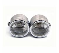 Dfvajwc Auxiliar para Moto Para Turismo, Para Motocicleta Para Cruiser, Doble Faro Delantero(Plata)