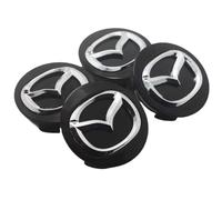 DFVBNH Coche Tapacubos para Mazda CX-7 2006-2012, Tapas Centrales Tapas de Buje Central Centro Rueda Tapas Llantas Impermeable AntióXido Accesorios 4 PCS,Black-56mm-A