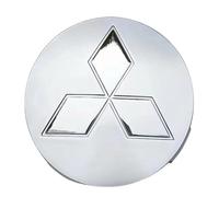 DFVBNH Coche Tapacubos para Mitsubishi i 2005-2013, Tapas Centrales Tapas de Buje Central Centro Rueda Tapas Llantas Impermeable AntióXido Accesorios 4 PCS,Silver-58mm