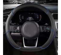 DFVOOP Funda Volante Coche, para Opel Grandland X 2017-2022 Cubierta Volante de Cuero de Microfibra,Antideslizante Transpirable Duradera Cubierta Funda,B-O