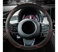 DFVOOP Funda Volante Coche, para Opel Grandland X 2017-2022 Cubierta Volante de Cuero de Microfibra,Antideslizante Transpirable Duradera Cubierta Funda,C-D