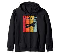 DFW Dallas Fort Worth Aeropuerto Sudadera con Capucha
