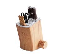 DFWZMQTG Cuchillo de cocina multifuncional acero inoxidable para el hogar con afilador eléctrico y función secado