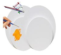 DFWZMQTG Lienzo ovalado de algodón para pintura al óleo, mini y estirado para decoración del hogar para pintura acrílica imprimada