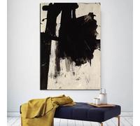 DFZEWKI Cuadro en lienzo, arte moderno nórdico en blanco y negro, fotografía de plantas, láminas abstractas para pared, decoración de sala de estar (50x75cm (20x30in)/Sin marco)