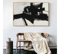 DFZEWKI Cuadro en lienzo, arte moderno nórdico en blanco y negro, fotografía de plantas, láminas abstractas para pared, decoración de sala de estar (50x75cm (20x30in)/Sin marco)