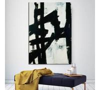 DFZEWKI Cuadro en lienzo, arte moderno nórdico en blanco y negro, fotografía de plantas, láminas abstractas para pared, decoración de sala de estar (30x45cm (12x18in)/Sin marco)