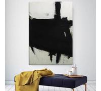 DFZEWKI Cuadro en lienzo, arte moderno nórdico en blanco y negro, fotografía de plantas, láminas abstractas para pared, decoración de sala de estar (30x45cm (12x18in)/Sin marco)
