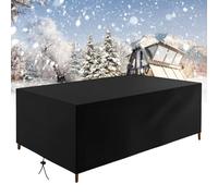 DFZEWKI - Fundas para muebles de jardín, impermeables, 200 x 150 x 75 cm, para sofá de ratán, mesa, silla, juego de fundas 420D de tela Oxford resistente, a prueba de polvo, anti-UV, resistente a
