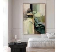 DFZEWKI Pósteres de arte abstracto moderno, minimalismo neutro, láminas, estética contemporánea, pintura sobre lienzo, decoración para oficina y hogar (40x50cm (16x20in)/Sin marco)