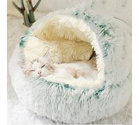 DG Catiee Cama para Gatos con Forma de Cueva para Perros pequeños, Saco de Dormir para Gatos medianos, Mullido y cálido, para Gatos, Cachorros, Perros pequeños