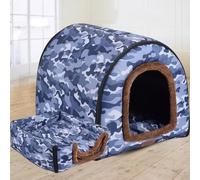 DG Catiee Casa para Perros Extra Grande de Lujo Perrera para Perros Grandes, Casa Perrera XL Grande para Perros Grandes Cama Cueva para Gatos Refugio para Mascotas para Perros Grandes Medianos