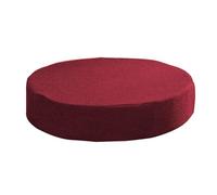 DG Catiee Cojín grueso y redondo para asiento de silla de interior, cojines extraíbles para silla de comedor, para el hogar, oficina, jardín, coche (40 x 40 x 5 cm, rojo oscuro)