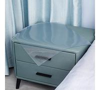 DG Catiee Protector de mesa de plástico transparente de PVC, tapete rectangular mate, resistente al polvo, impermeable, lavable (mate, 40 x 40 cm)