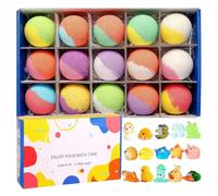 Dgayaeic Bola De Baño Espumosa De Spa - Suave Obsequio De Con Juguetes En El Interior | Baño de Burbujas Aromático,Para Niños Niñas Adolescentes Mujeres Baños De Hotel Spa Calma Y Relajación