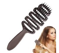 Dgayaeic El cepillo de paletas de cerdo, maldito cepillo para cabello grueso | Cepillos de cabello húmedo o seco antiestático para hombres | Massaje de cuero cabelludo Circio de cuidado de la cabeza