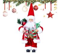 Dgayaeic Figura Papá Noel Muñeco Estatua Clásico Vintage de Felpa de Pie
