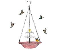 Dgayaeic Fuente para Bebedero de Pájaros - Gran decoración Exterior a Prueba de Intemperie | Fuente Solar para Bebedero de Aves - para atraer colibríes, pinzones, Mariposas, jardín, Patio, balcón,