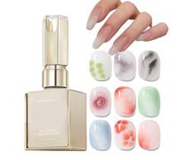 Dgayaeic Gel Blooming Para Uñas | Esmalte UV Blooming 15ml Larga Duración | Base Transparente con Efecto Floración para Uso en Casa, Exteriores o Viajes