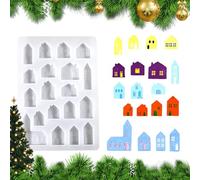 Dgayaeic Moldes De Casa Para Arcilla - Molde De Fundición De 19 Cavidades | Moldes De Silicona Para Yeso,Para La Elaboración De Velas De Navidad Aromaterapia Manualidades Yeso Resina