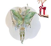 Dgayaeic Pinzas para el pelo con diseño de flores, horquilla china, lazo de seda, elegante rosa brillante, borlas para jóvenes, niñas, mujeres, eventos formales, cosplay, boda, graduación, festival