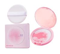 Dgayaeic Polvo Compacto Facial,Base De Maquillaje Mate Natural - Corrector Maquillaje Neutralizante para Fijar y Acabado, Uso Diario y Viajes, Regalo para Hija, Esposa, Amigos y Familia