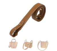 DGAZ Correa Corta de Cuero TC para Picotin, 3,7 cm, 70 cm, Gold | Cuero TC Premium, Hecho a Mano, Herrajes Dorados, Caja de Regalo