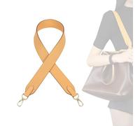 DGAZ Correa de Cuero Vacchetta para Bolso Neverfull, Repuesto para Correa Corta para Hombro, Ancho 3,8 cm, Largo 65 cm, con Caja de Regalo (Beeswax)
