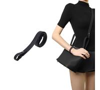 DGAZ Correa de Hombro de Cuero TC para Bolso Hermès Picotin/Lindy, Correa de Repuesto Ancha 2,7 cm x 70 cm, Ideal para Llevar al Hombro, con Caja de Regalo (Noir, Accesorios Dorados)