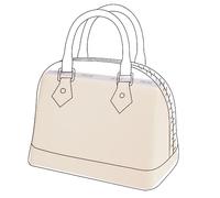 DGAZ Inserto de Soporte en Satén Premium para Bolso Alma BB/PM/MM, Espuma de Memoria, Protección Elegante para Bolsos de Lujo (Craie, Alma BB)