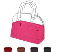 DGAZ Organizador Bolsos de Seda, Organizador Bolsa Interior Ligera para Alma BB/PM/MM, inserto de bolsa para bolso (Rose shocking, Alma BB)