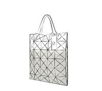 DGAZ Organizador de Bolsos Interior, Inserto para BAO BAO Issey-Miyake Lucent Tote, Forro de Seda y Exterior de Papel Dupont, con Bolsillo con Cremallera, Ligero (Craie, 10 Grids)