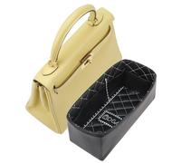 DGAZ Organizador Premium de Cuero para Hermès Kelly 35, Noir | Cuero Genuino, Protección Suave, Ajuste Perfecto, Diseño Elegante