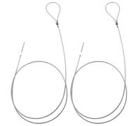 DGBRSM 2 Piezas Pestillo de Puerta Extendido Ajustable de Acero Inoxidable Pestillo de Puerta de Tiro Cable Pestillo de Cerradura de Valla Abrido