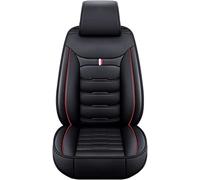 DGCS Fundas Asientos Coche para Hyundai i20 i-20 I20 N, Cuero Impermeable Antideslizante Full Set Asiento Protección Fundas, Auto Interior,A/Black Red
