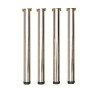 DGDHHSFJDJ 4 Patas de Mesa Ajustables de Acero Inoxidable: Patas de Repuesto para armarios, escritorios, mesas de Centro y mesas de Cocina. Duraderas, Elegantes y con Altura Ajustable.