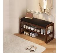 DGDHHSFJDJ Banco de almacenaje Beige con Zapatero y Cojines de Espuma de Alta resiliencia para Entrada, salón, Dormitorio y Pasillo - Elegante solución Nizer