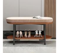 DGDHHSFJDJ Banco Zapatero Estilo Granja, Zapatero de Dos Niveles y Banco para Entrada, Sala de Estar y Dormitorio, Organizador de Zapatos Que Ahorra Espacio.