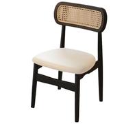 DGDHHSFJDJ Dining Chairs, Kitchen Side Chair with Minimalist Backrest & Upholstered Seats, for Dining Room Living Room Bedroom Studio(Beige,1PCS)