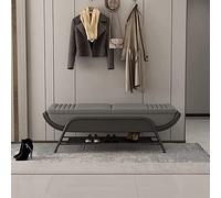 DGDHHSFJDJ Elegante Banco Zapatero Gris con Asiento Acolchado. Almacenamiento para la Entrada. Zapatero al pie de la Cama para Pasillo y Entrada.